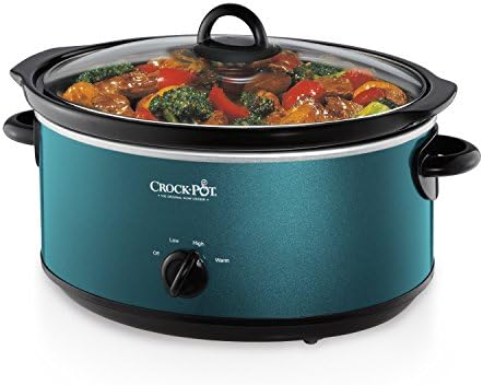 Crock-Pot 7 Quart Manual Slow Cooker – Turquoise [T8U5]