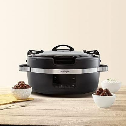 Crock-Pot Thermoshield 6 Quart Slow Cooker with Carry Handles [FJBR]