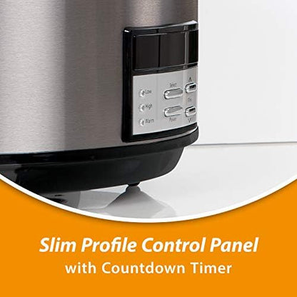 Crock-Pot 8 Quart Programmable Slow Cooker with Auto Warm [39ZP]