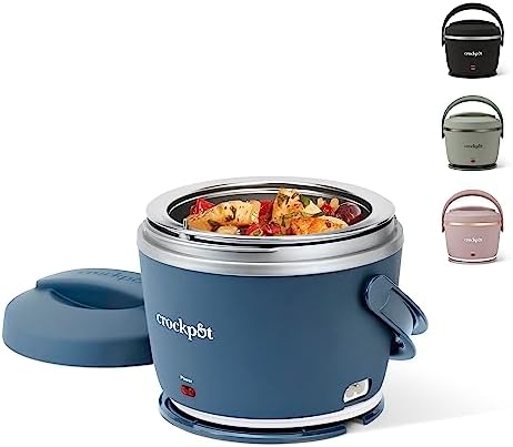 Crock-Pot Electric Lunch Box Food Warmer 20oz – Faded Blue [QKEZ]