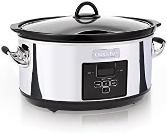 Crock-Pot 7 Quart Programmable Slow Cooker – Polished Platinum [U62S]