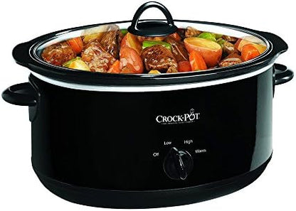 Crock-Pot 8 Quart Manual Slow Cooker – Black [HQNW]