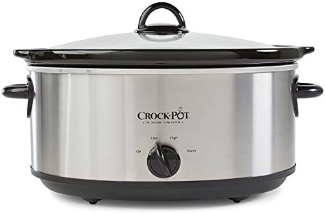 Crock-Pot 7 Quart Oval Manual Slow Cooker – Stainless Steel [UARR]