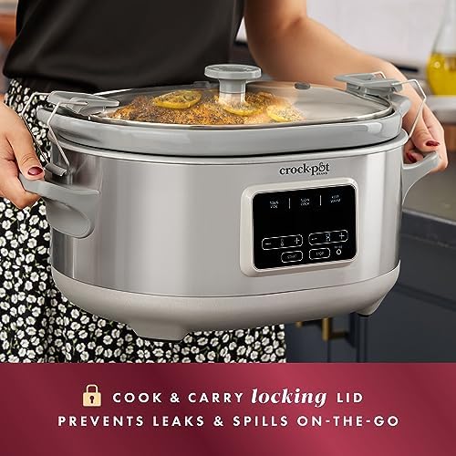 Crock-Pot 7 Quart Programmable Cook & Carry Slow Cooker [VXU8]