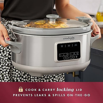 Crock-Pot 7 Quart Programmable Cook & Carry Slow Cooker [VXU8]