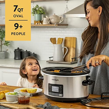 Crock-Pot 7 Quart Portable Programmable Slow Cooker with Timer [PGPY]