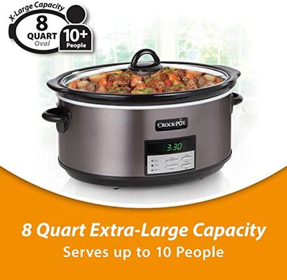 Crock-Pot 8 Quart Programmable Slow Cooker with Auto Warm [39ZP]