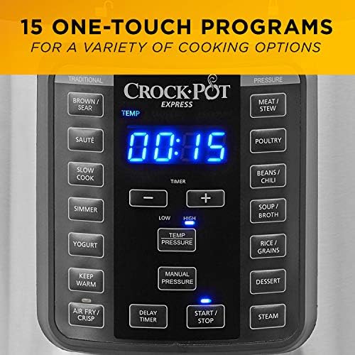 Crock-Pot Express Crisp 8 Quart 10-in-1 Pressure Cooker [DHRB]