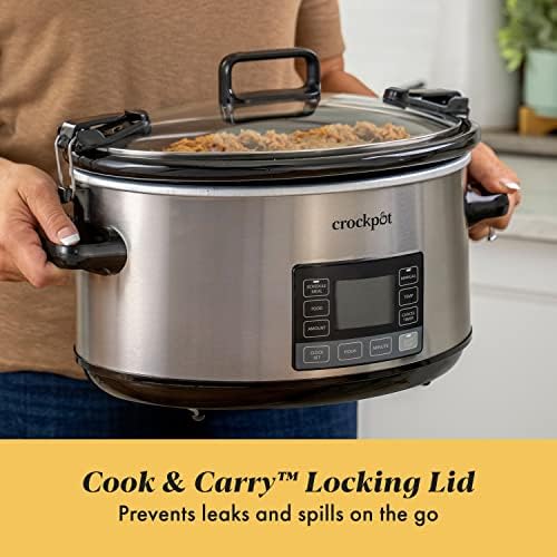 Crock-Pot 7 Quart Portable Programmable Slow Cooker with Timer [PGPY]