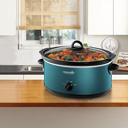 Crock-Pot 7 Quart Manual Slow Cooker – Turquoise [T8U5]