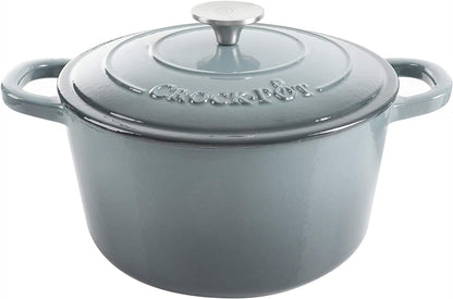 Crock-Pot 3 Quart Enameled Cast Iron Dutch Oven – Aqua [CW65]