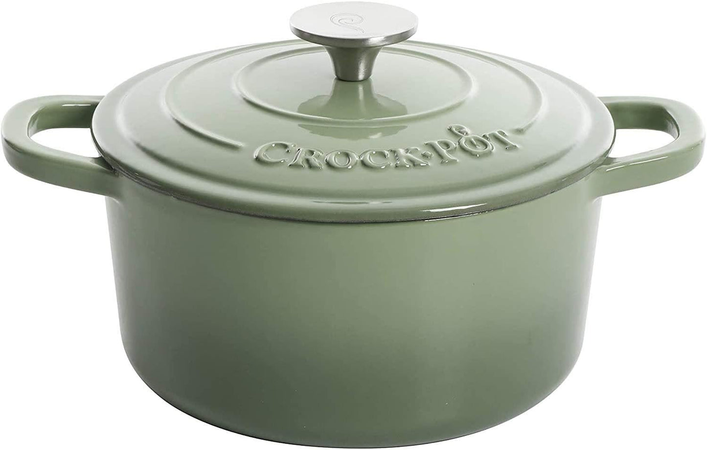 Crock-Pot 3 Quart Enameled Cast Iron Dutch Oven – Aqua [CW65]